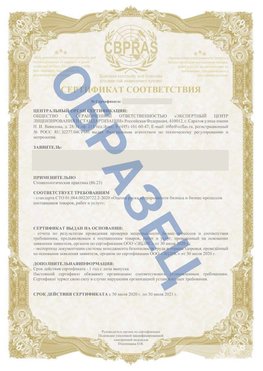 Образец Сертификат СТО 01.064.00220722.2-2020 Можга Сертификат СТО 01.064.00220722.2-2020 